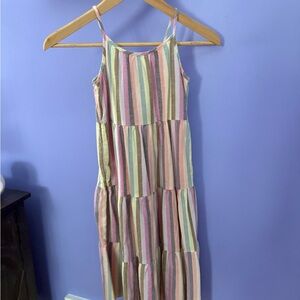 Cat & Jack Multicolor Striped Kids Dress